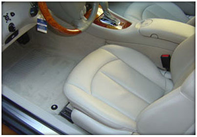 Elimina manchas de tapicería de coche